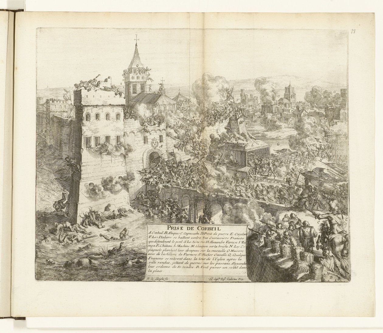 Prise de Corbeil - Romeyn de Hooghe
