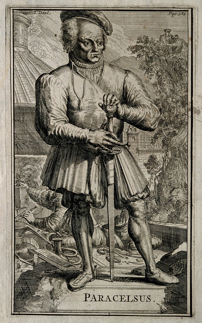 Philippus Theophrastus Aureolus Bombastus von Hohenheim Paracelsus - Romeyn de Hooghe