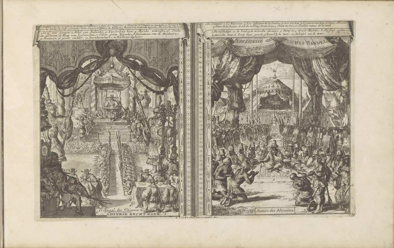 Tribunal en Chine et en Abyssinie - Romeyn de Hooghe