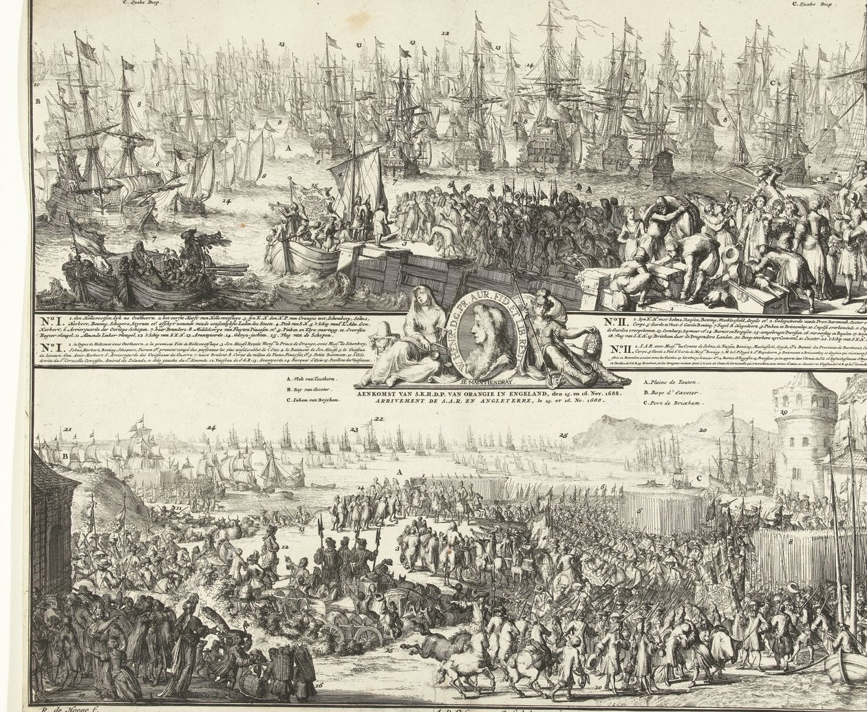 Voyage de Guillaume III en Angleterre, 1688 - Romeyn de Hooghe