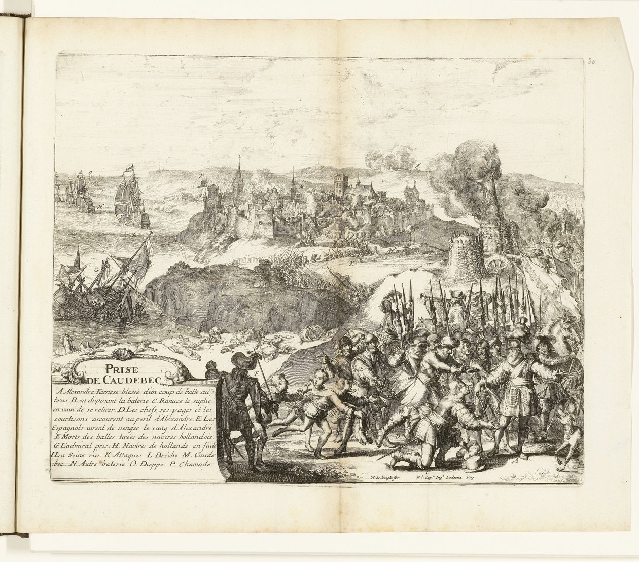 Conquête de Caudebec, 1592 - Romeyn de Hooghe