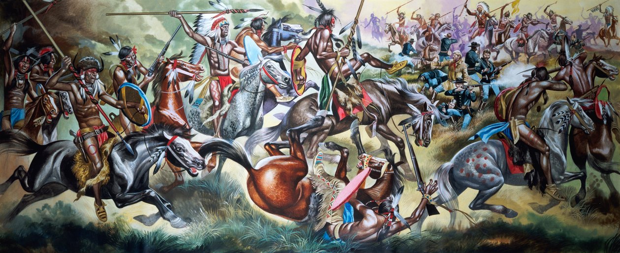 Bataille entre Indiens d