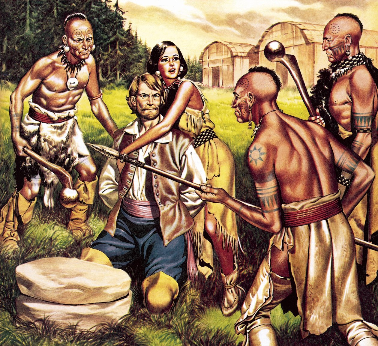 Le capitaine John Smith et Pocahontas - Ron Embleton
