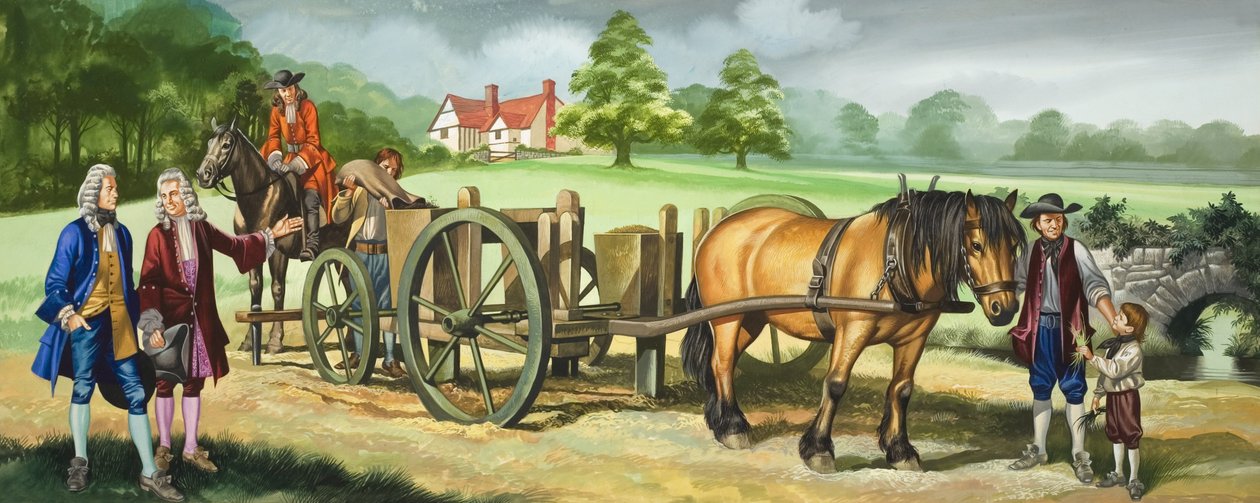 Les jours de Daniel Defoe (1660-1731) (gouache sur papier) - Ron Embleton