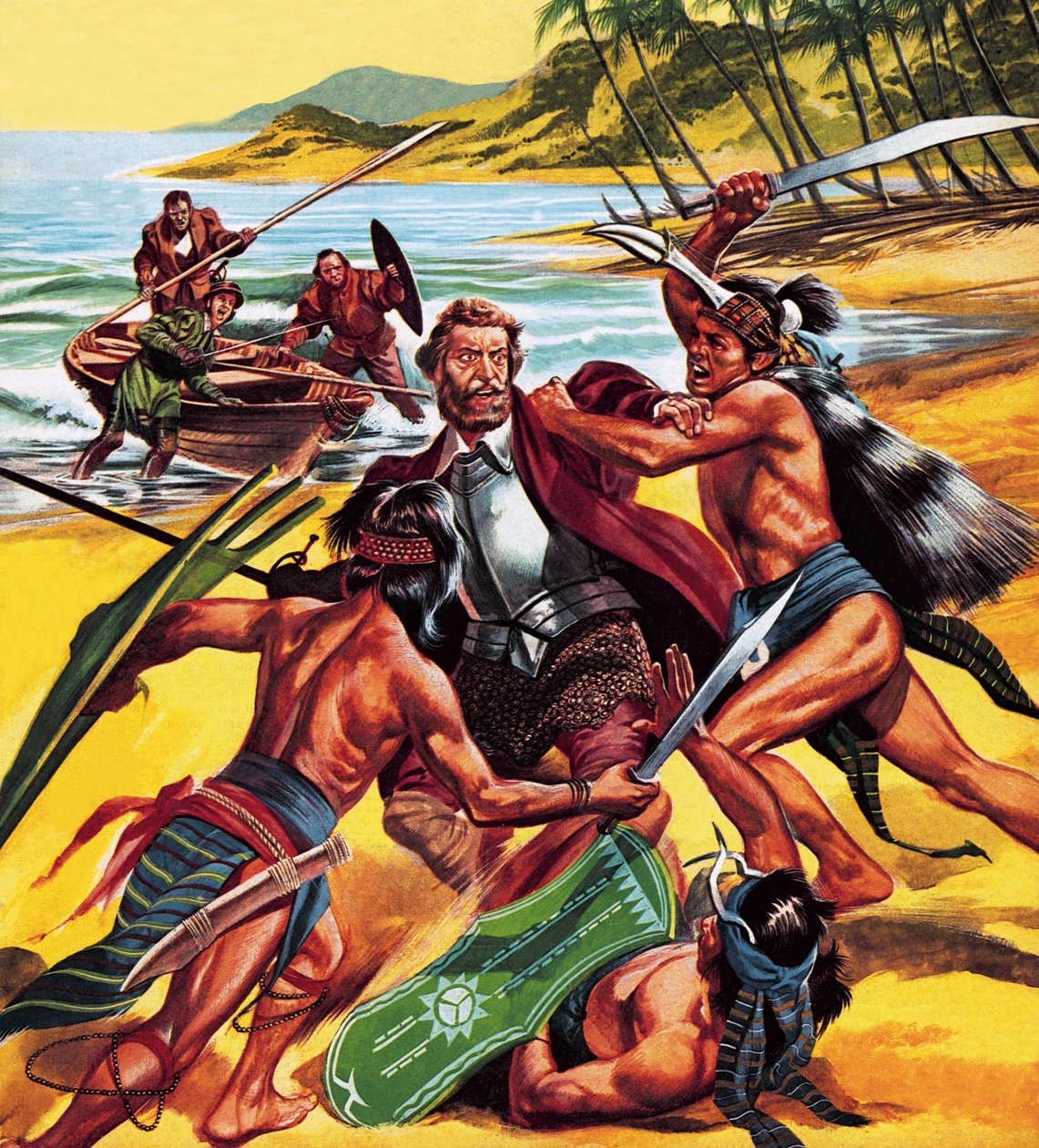 Mort de Ferdinand Magellan - Ron Embleton