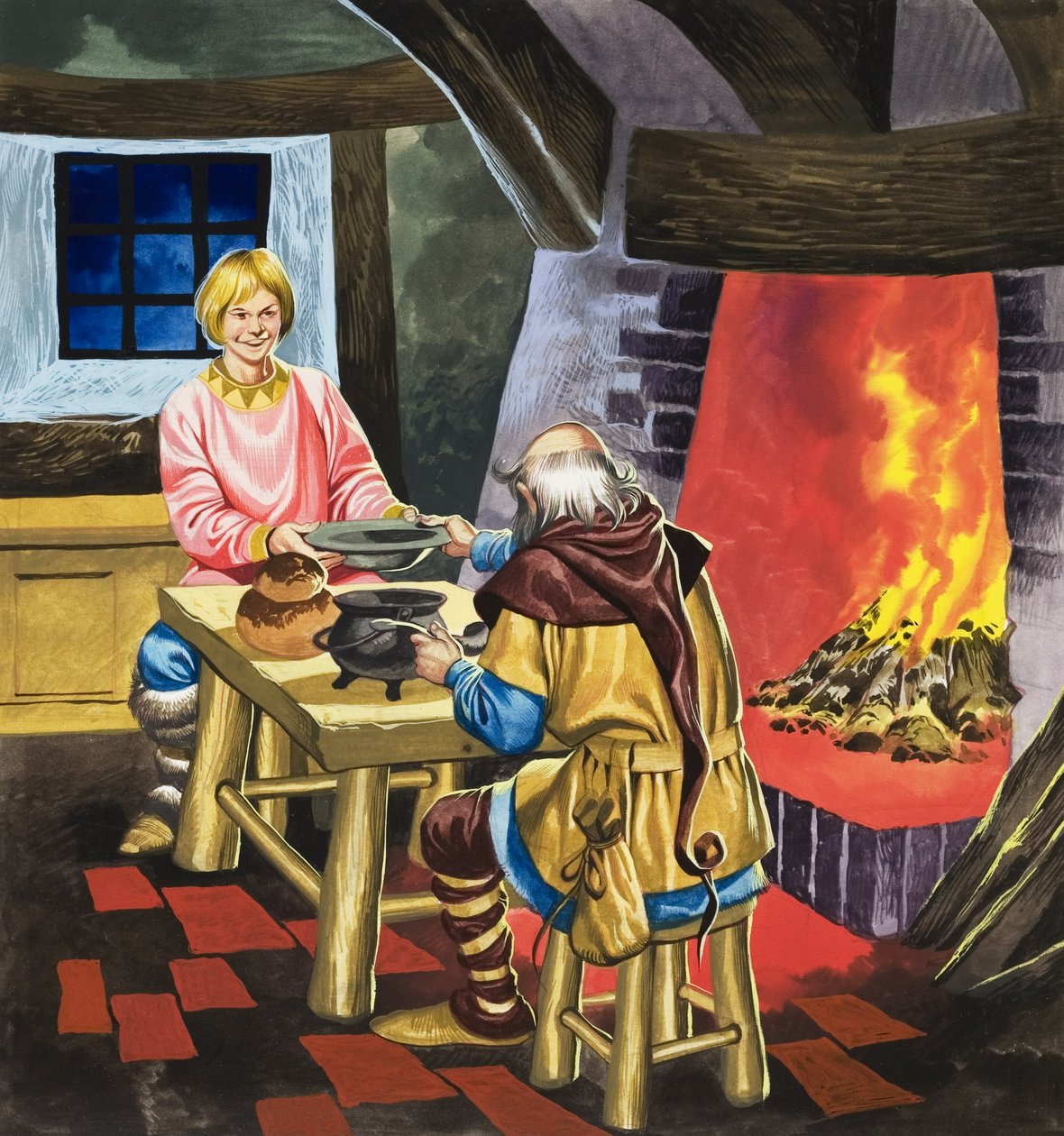 Conte de fées (gouache sur papier) - Ron Embleton