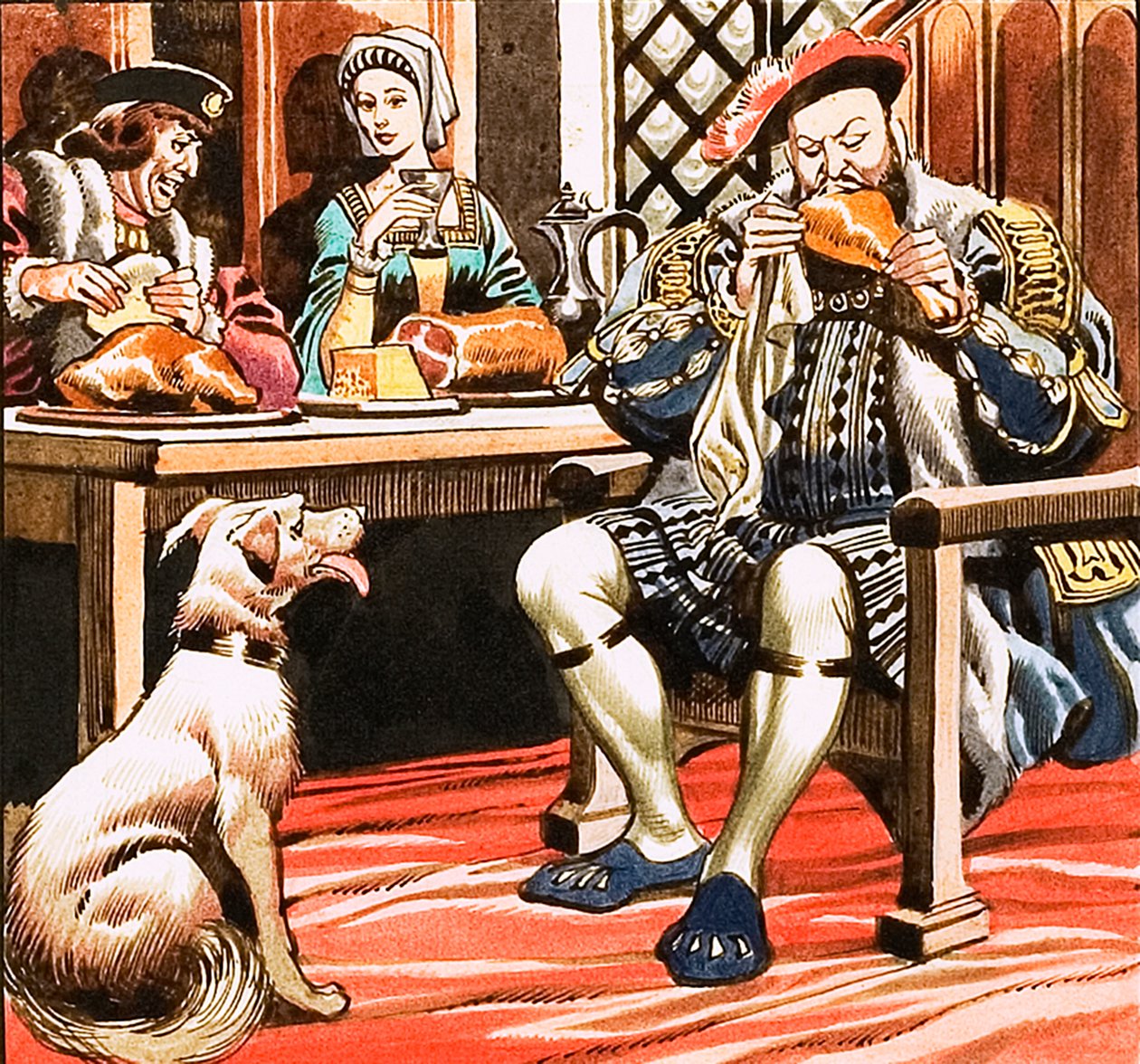 Le roi Henri VIII mange - Ron Embleton