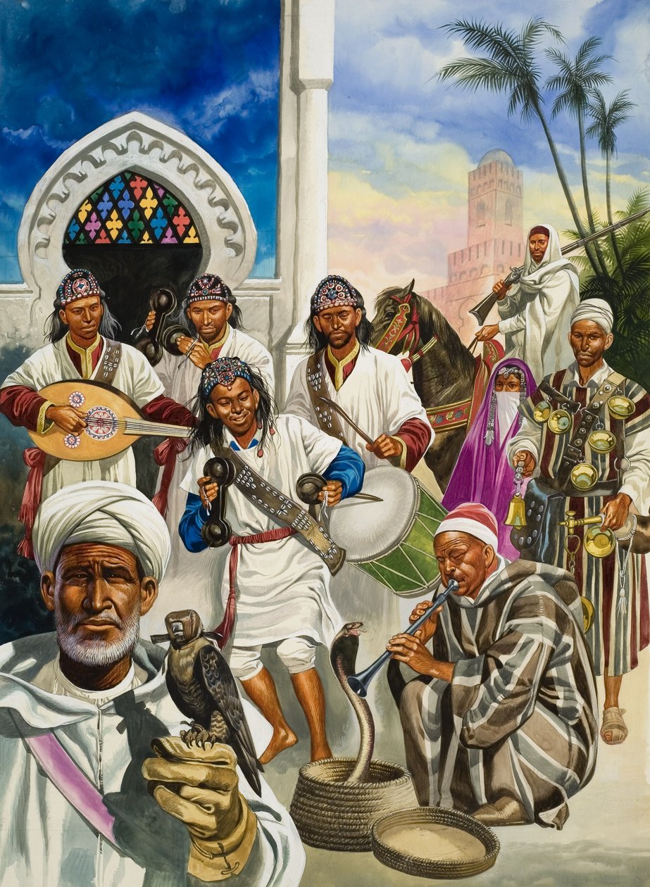 Marrakech (gouache sur papier) - Ron Embleton