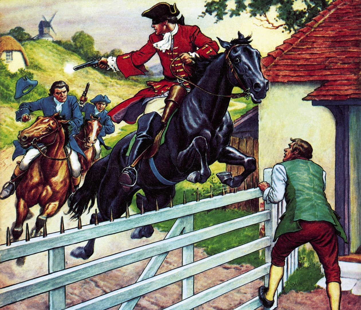 La chevauchée de Dick Turpin vers York sur son cheval Black Bess - Ronald Simmons