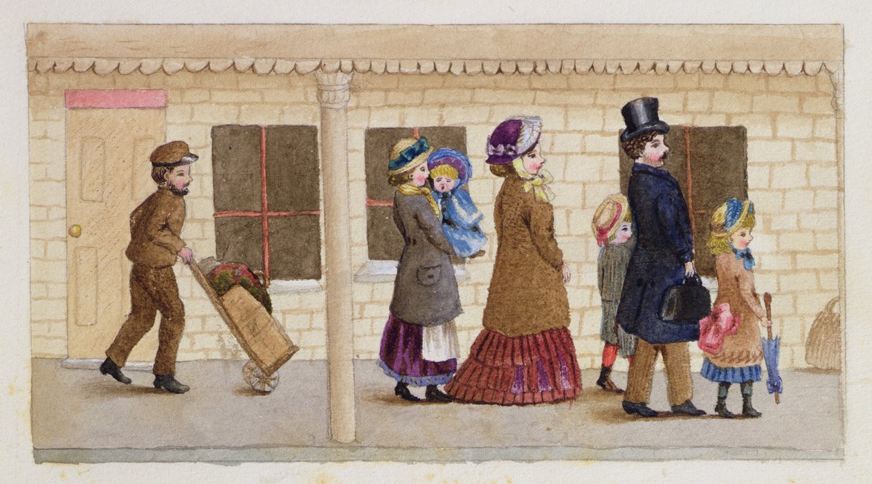 Sur le quai de la gare, Addiscombe, 1883 - Rosa Clementina Petherick
