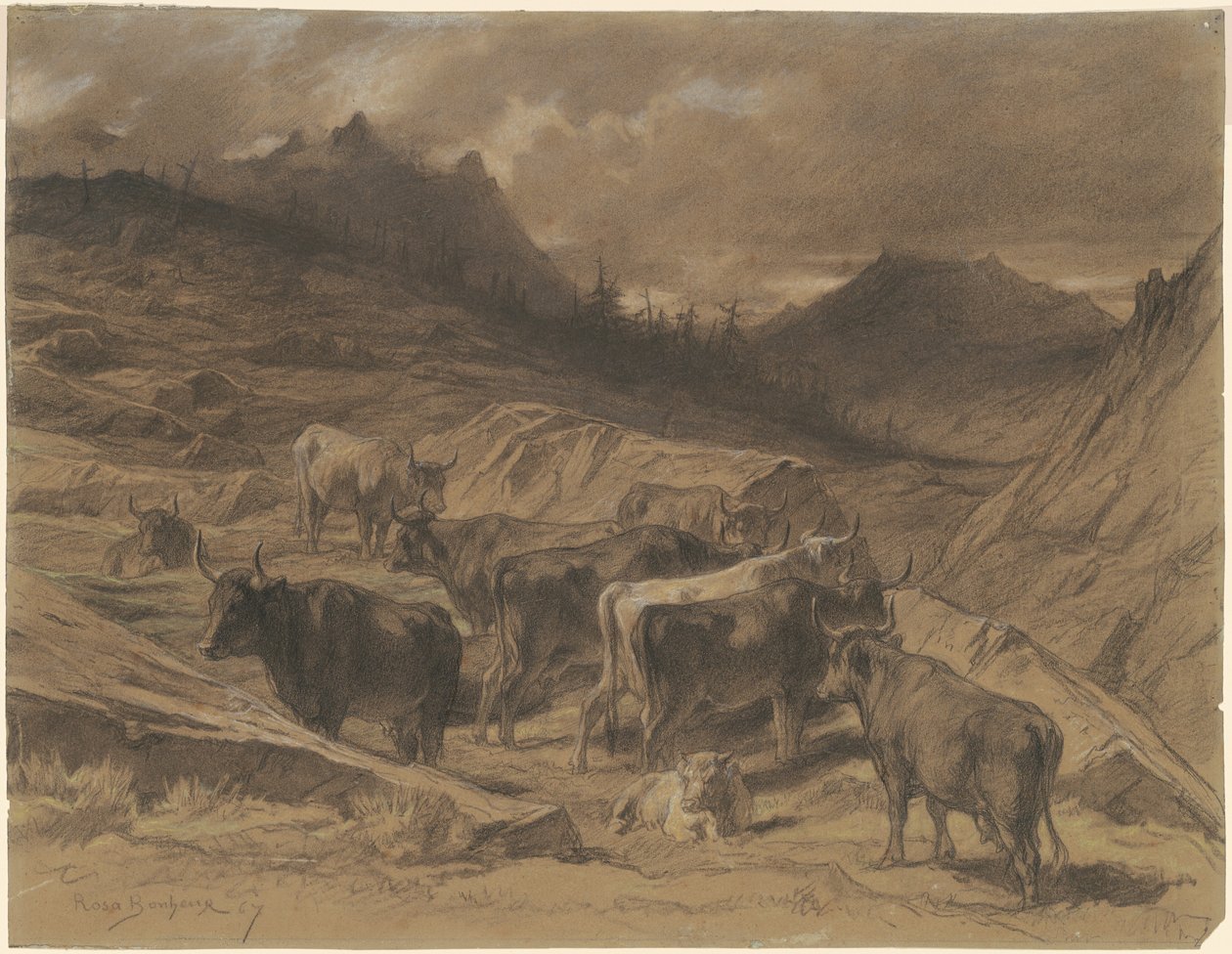Bétail en Auvergne - Rosa Bonheur