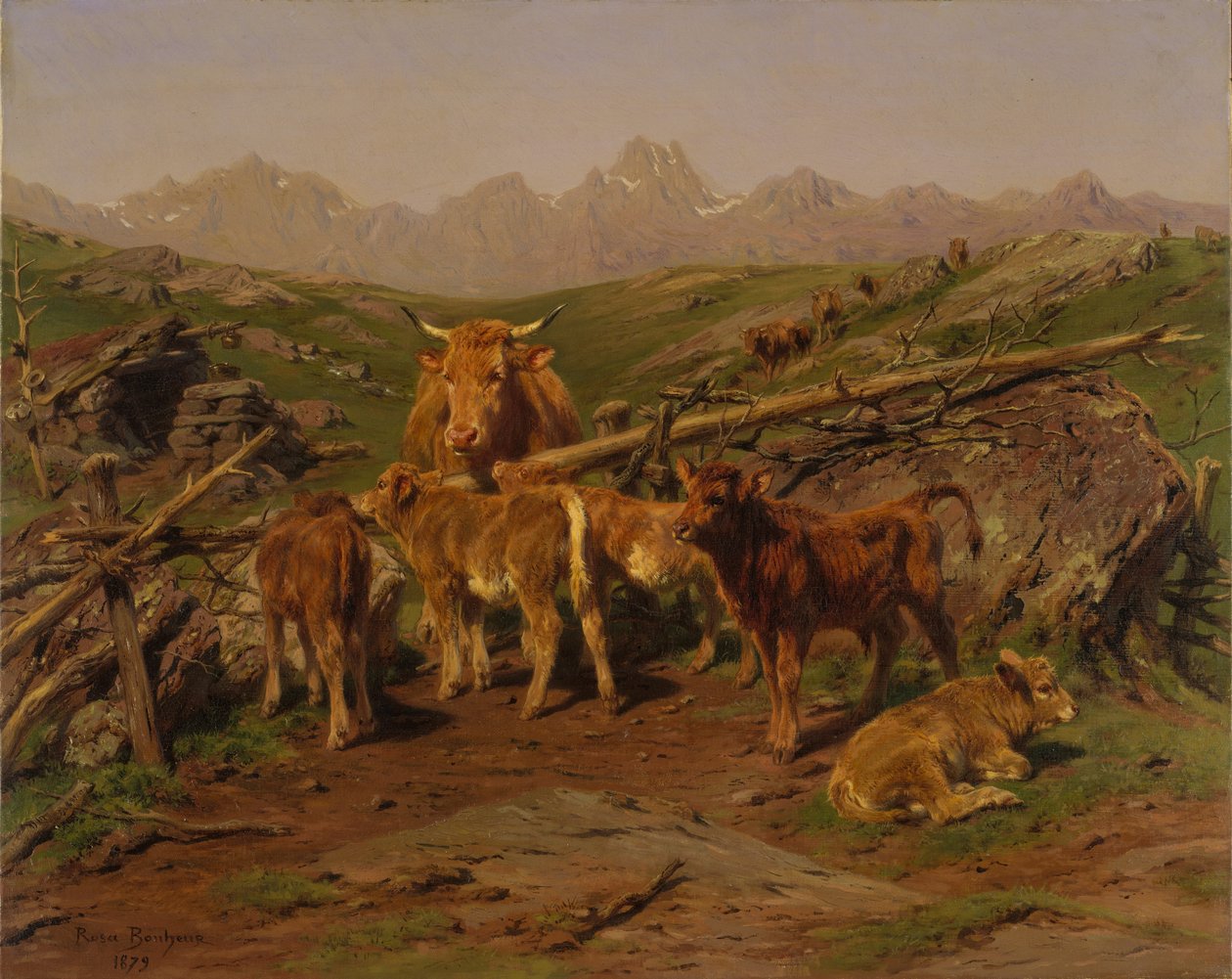 Sevrage des veaux, 1879 - Rosa Bonheur