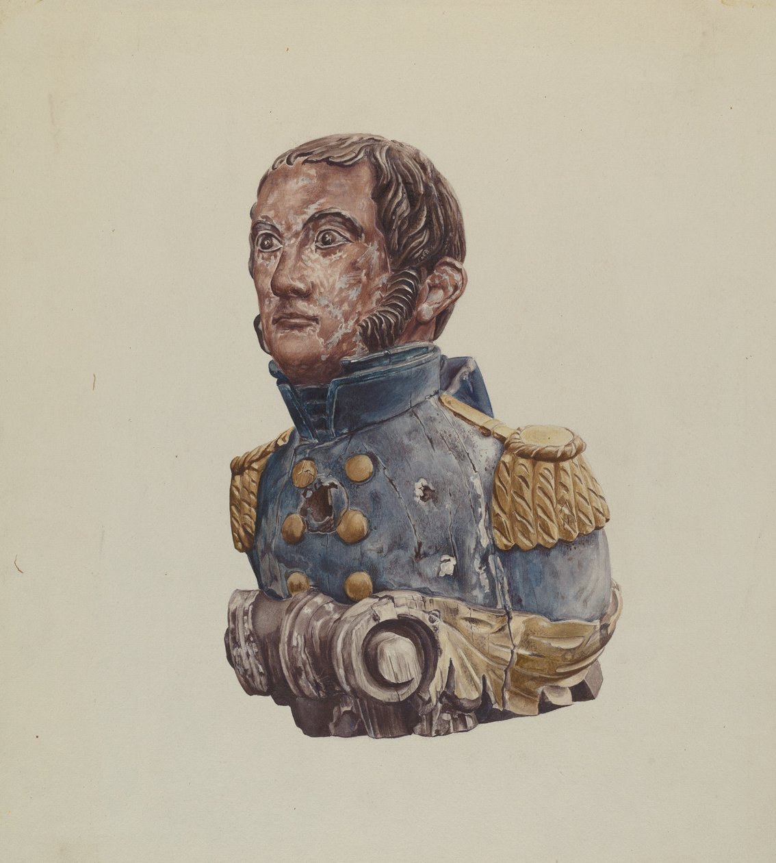 Figure de proue : Officier de marine - Rosamond P. Gray