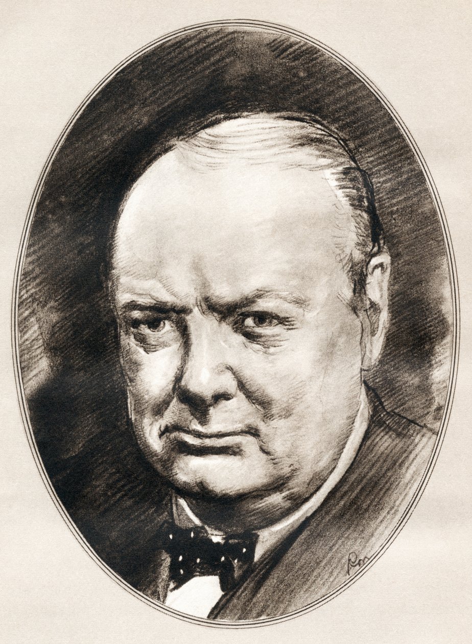 Sir Winston Leonard Spencer-Churchill, des Biographies Vivantes des Hommes Célèbres - Ross Gordon