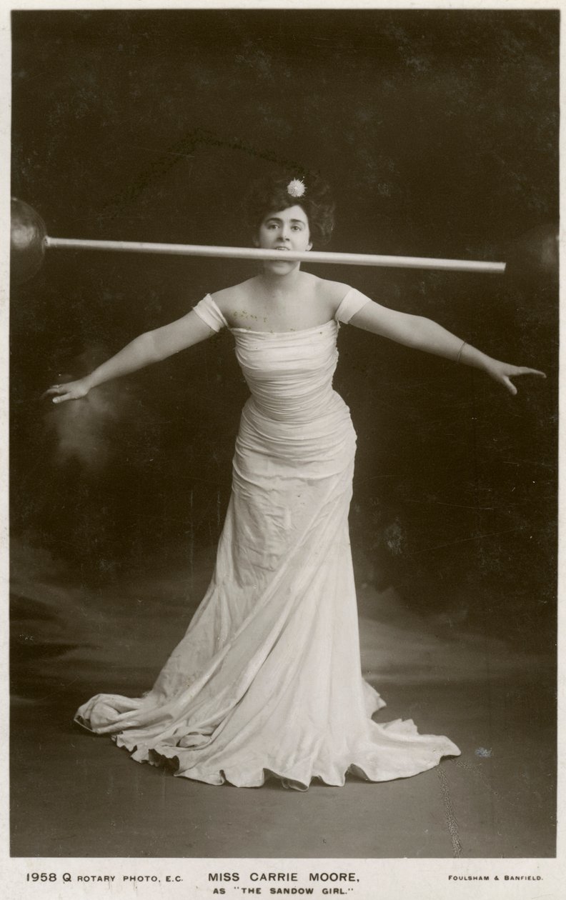 Carrie Moore, actrice australienne, vers 1900s - Rotary Photo