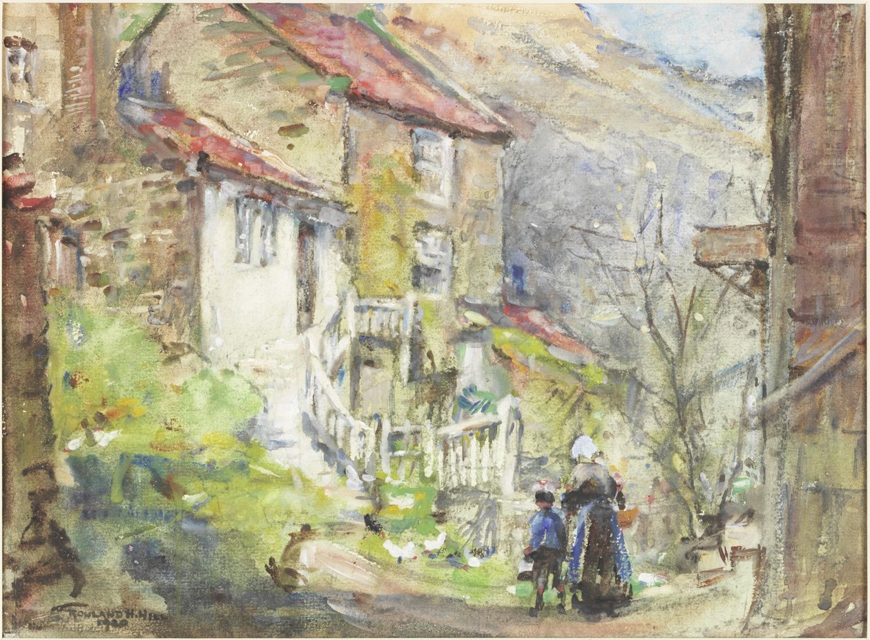 Un cottage à Runswick - Rowland Henry Hill
