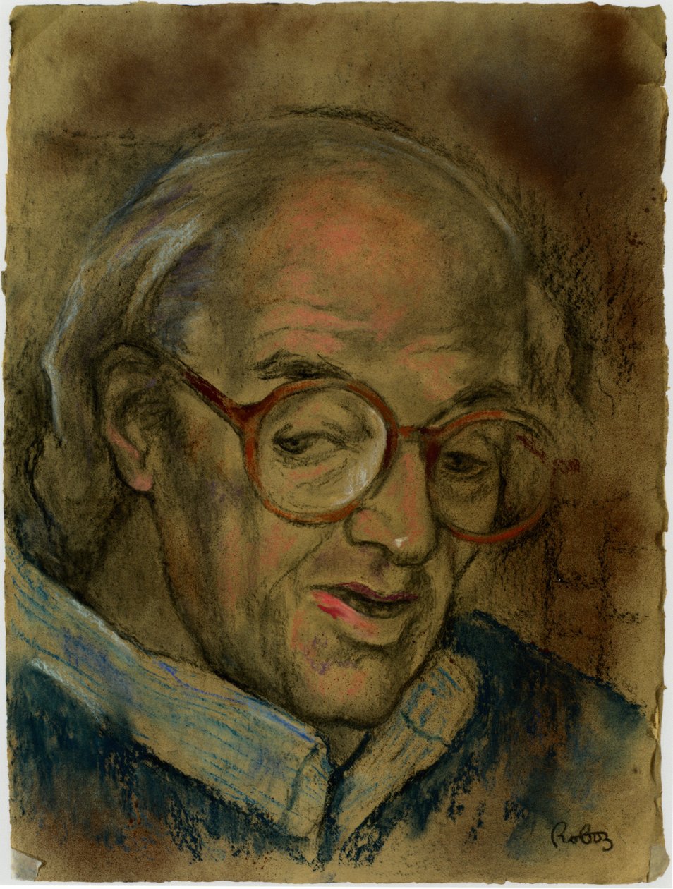 Portrait de Sir John Mortimer par Zsuzsi Roboz - Rudolf Eichstaedt