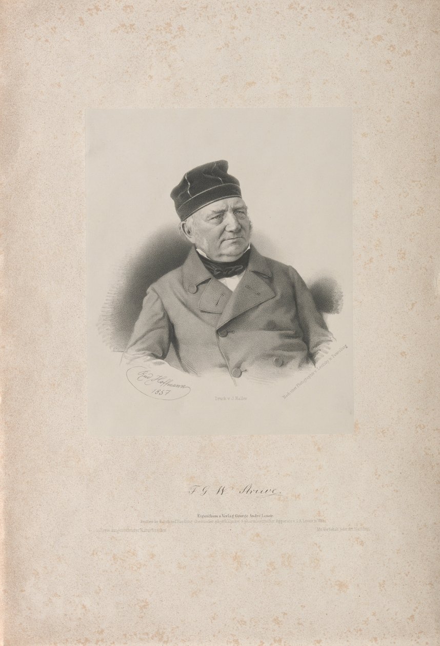 Friedrich Georg Wilhelm Vasily Yakovlevich von Struve 1793-1864, 1857 - Rudolf Hoffmann