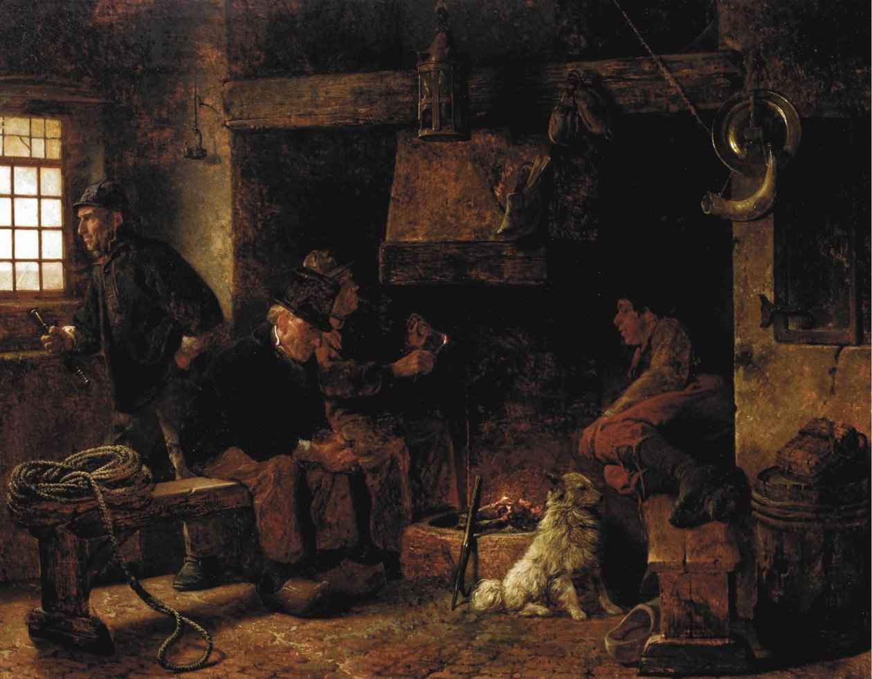 French : Attendre le repas Waiting for supper - Rudolf Jordan