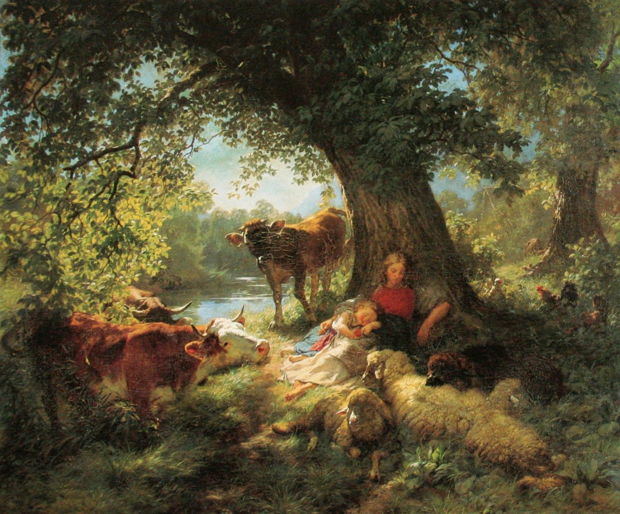Sieste de midi - Rudolf Koller