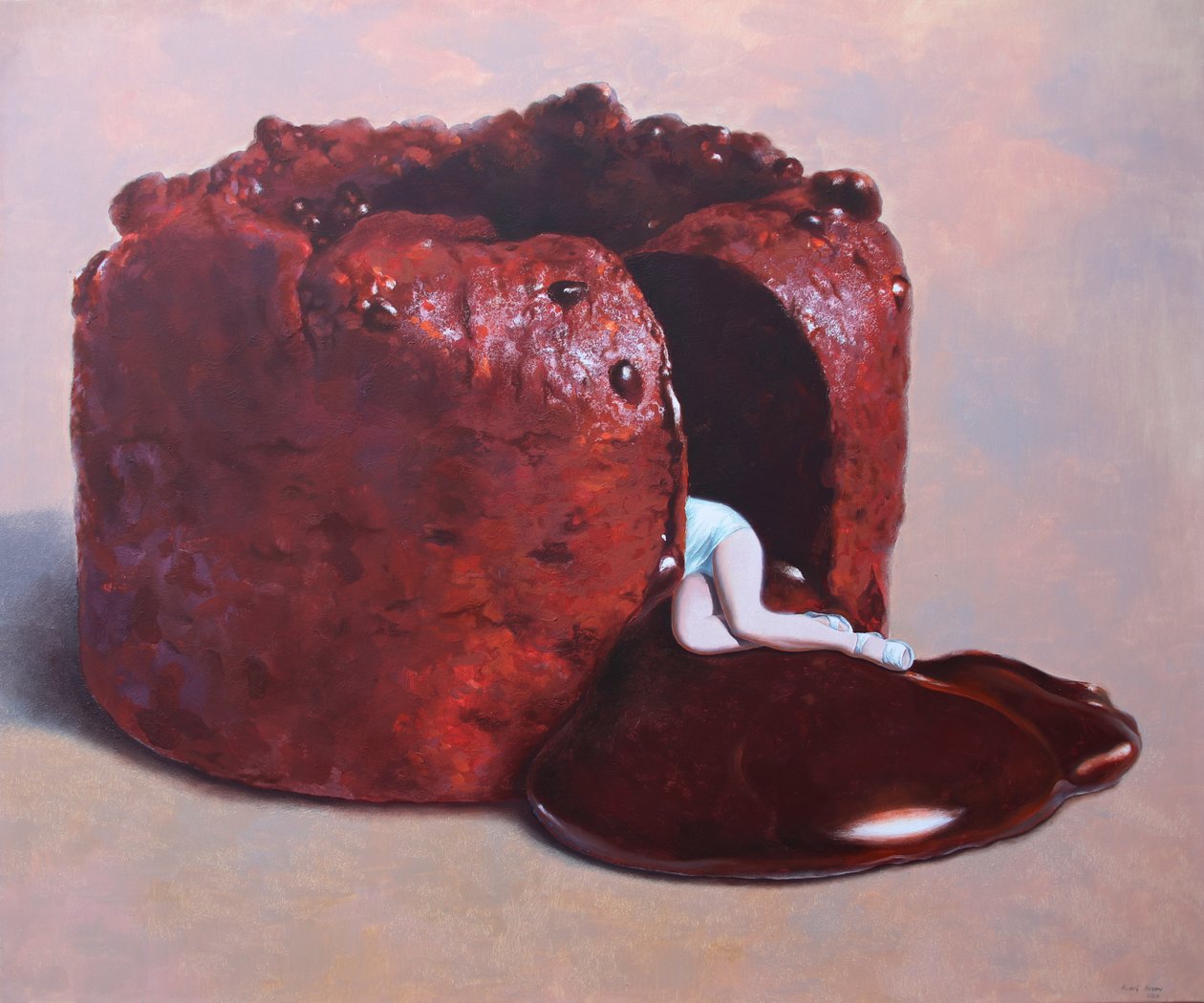 Excess, 2024 (huile sur toile) - Rudolf Kosow