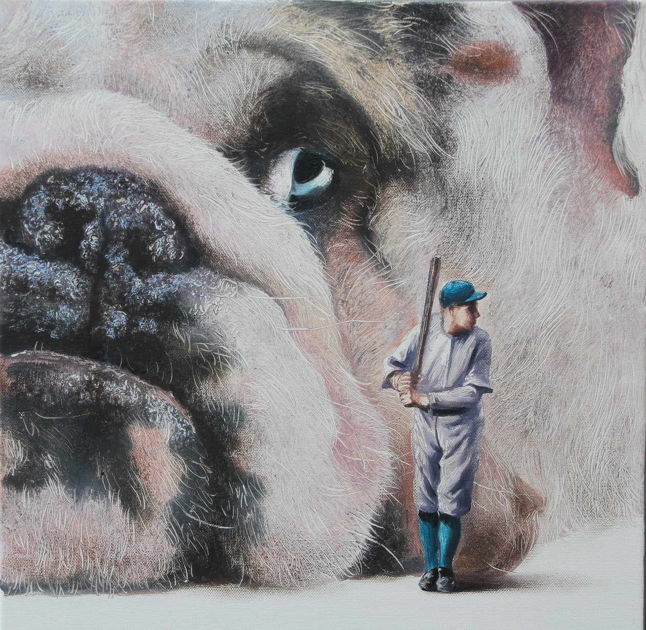 Tense, 2024 (huile sur toile) - Rudolf Kosow