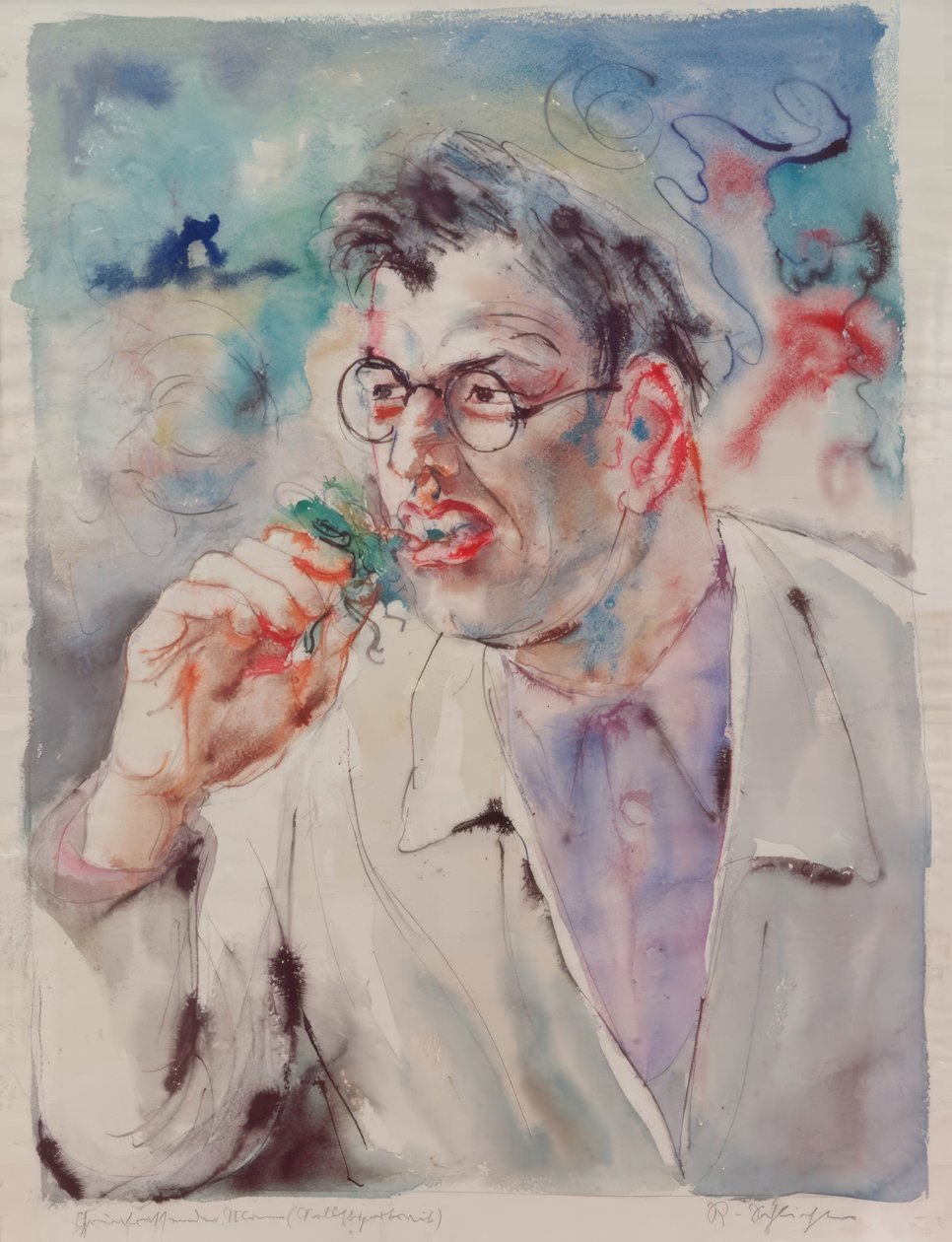 « Grünfressender » (autoportrait) - Rudolf Schlichter