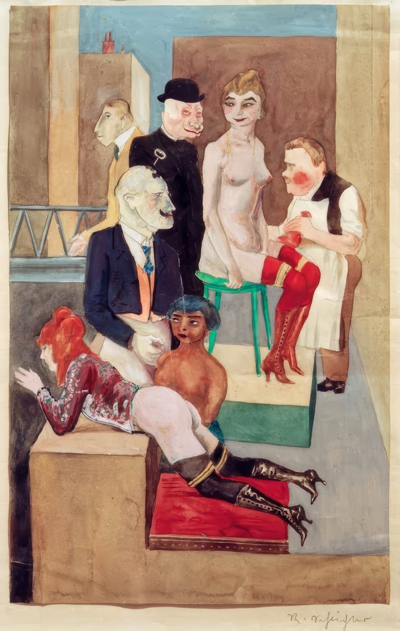 Zusammenkunft der Fetischisten und manischen Flagellanten von Rudolf Schlichter