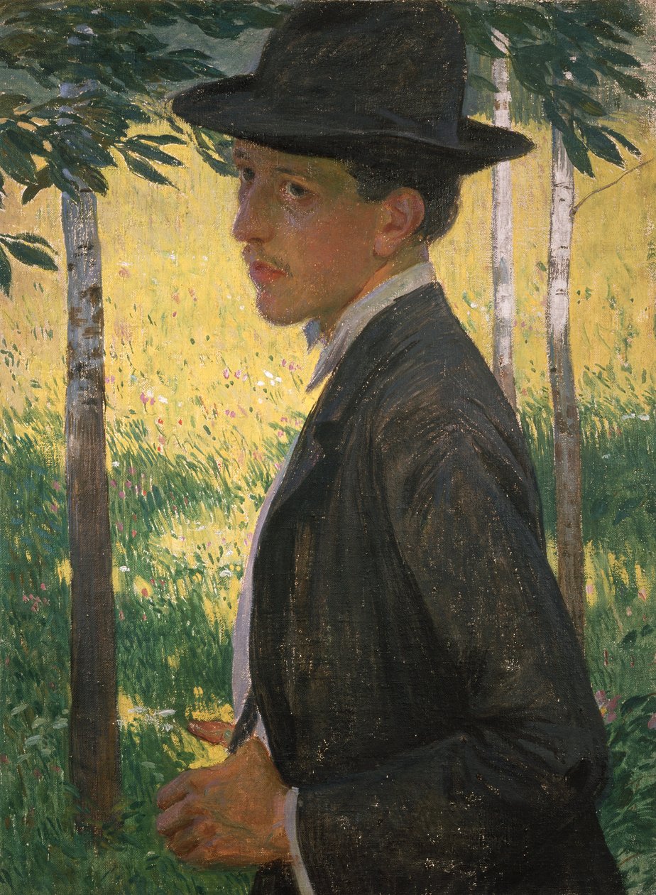 Autoportrait, vers 1905 - Rudolf Vejrych