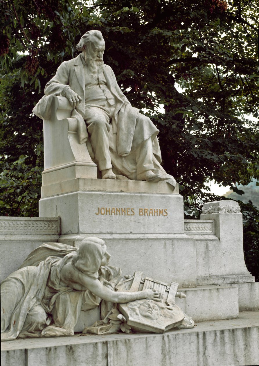 Monument en hommage au compositeur allemand Johannes Brahms - Rudolf von Weyr