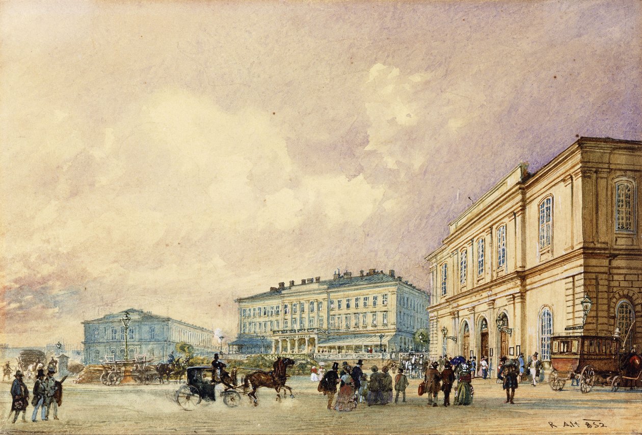 La gare du Sud, Vienne - Rudolf von Alt
