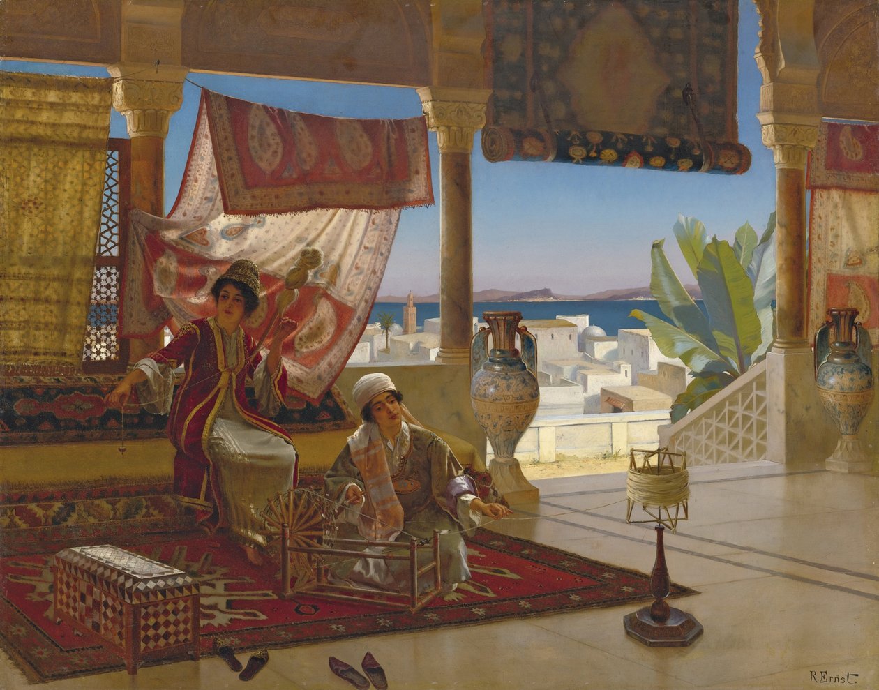 Les fileuses de laine - Rudolphe Ernst