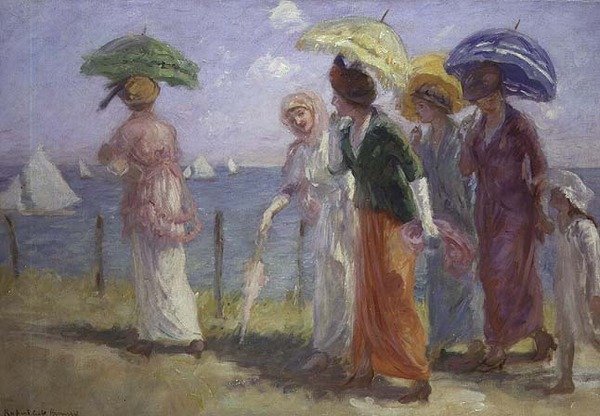 Promenade sur la plage - Rupert Charles Wolston Bunny