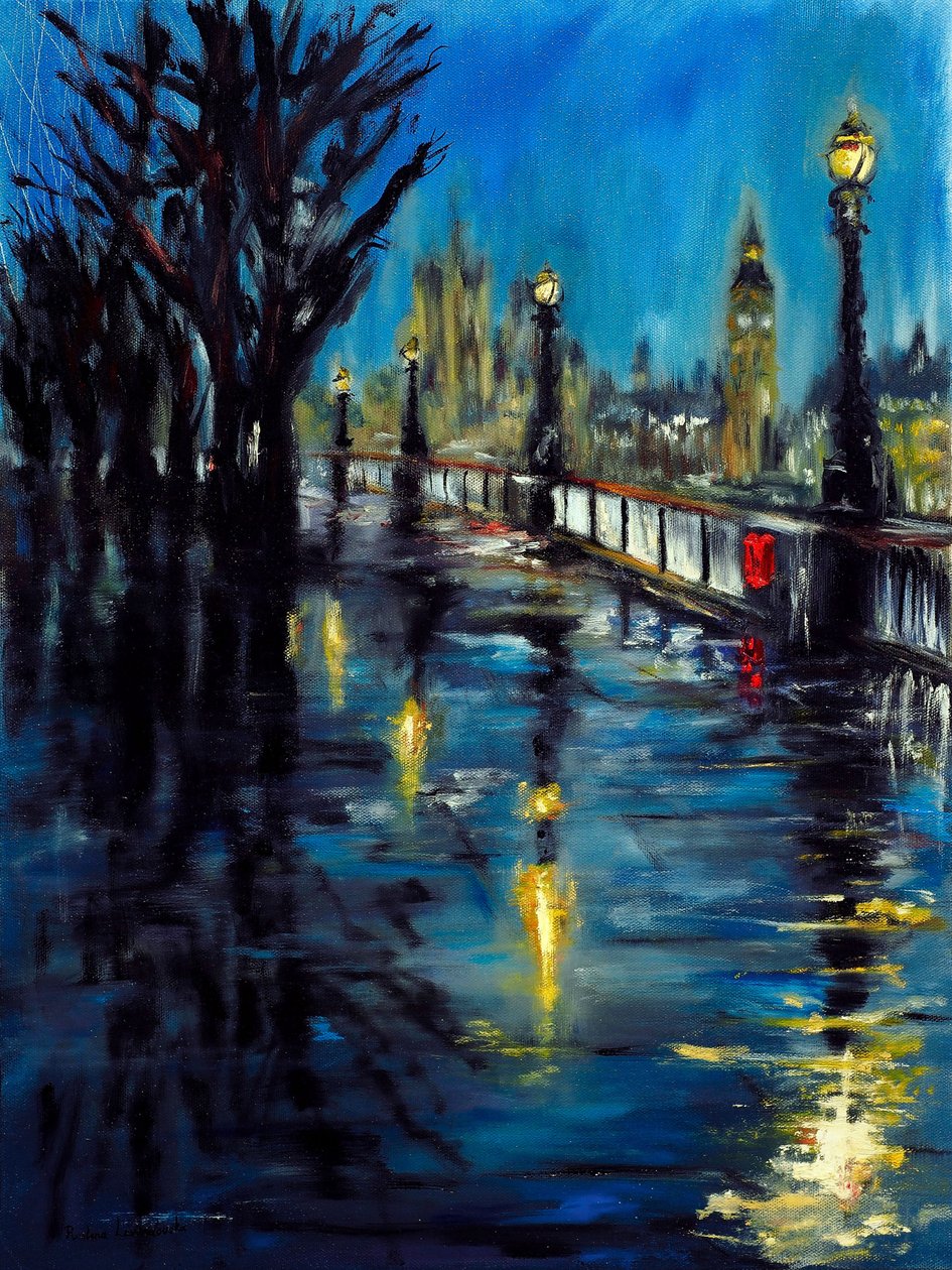 Promesse du soir de Londres, 2021 (huile sur toile) - Ruslana Levandovska