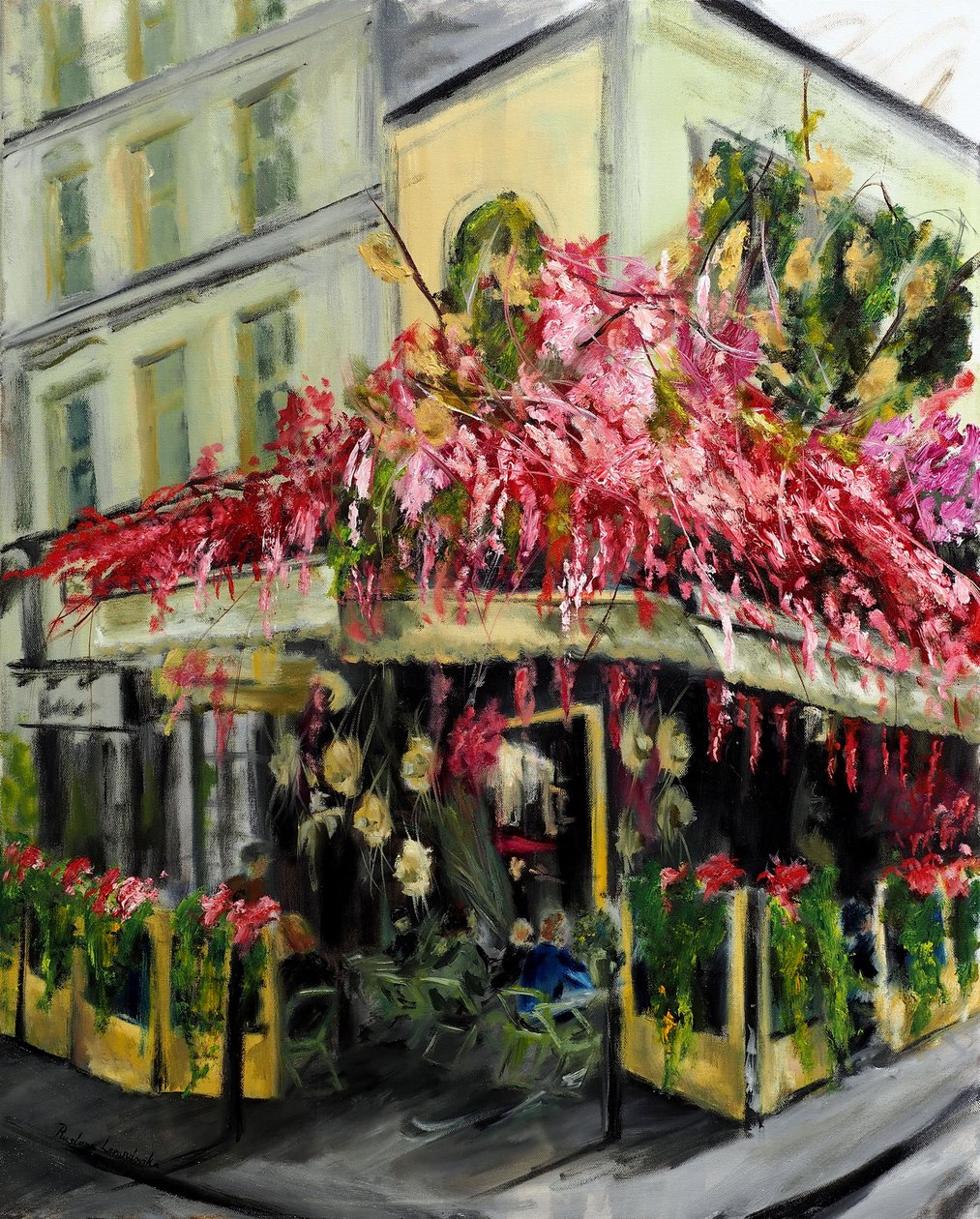 Paris Cafe - Maison Sauvage, 2021 (oil on canvas) - Ruslana Levandovska
