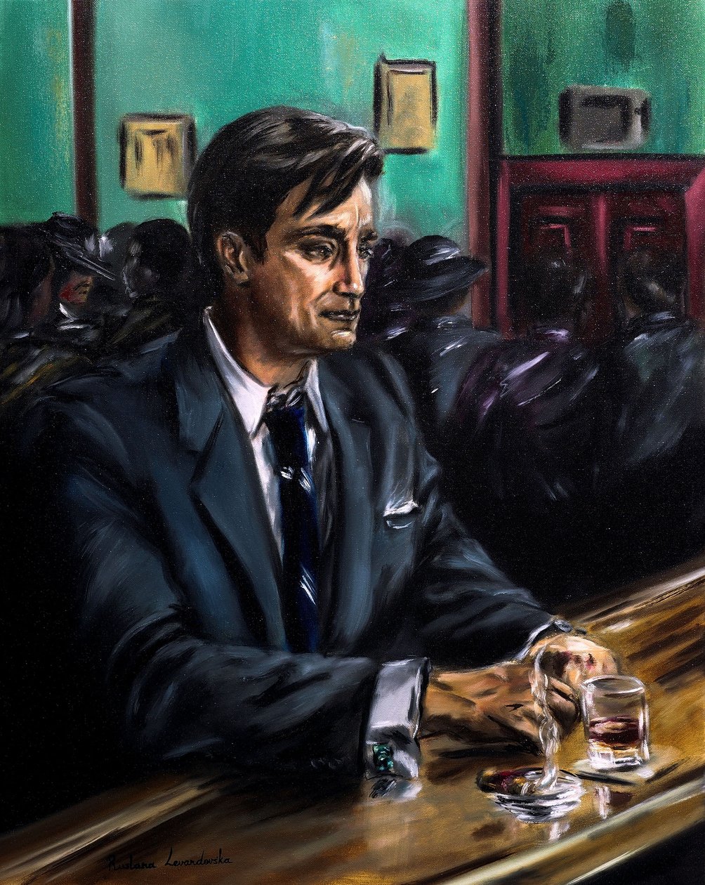 Réflexions tranquilles, 2024 (huile sur toile) - Ruslana Levandovska