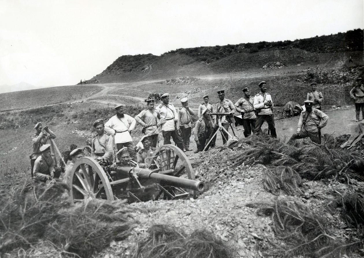 Troupes russes pendant la guerre russo-japonaise, 1904 - Russian Photographer