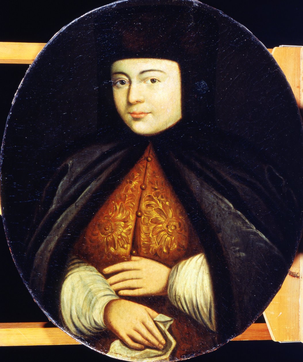 Portrait de Natalia Kirillovna Naryshkina (1651-94) - Russian School