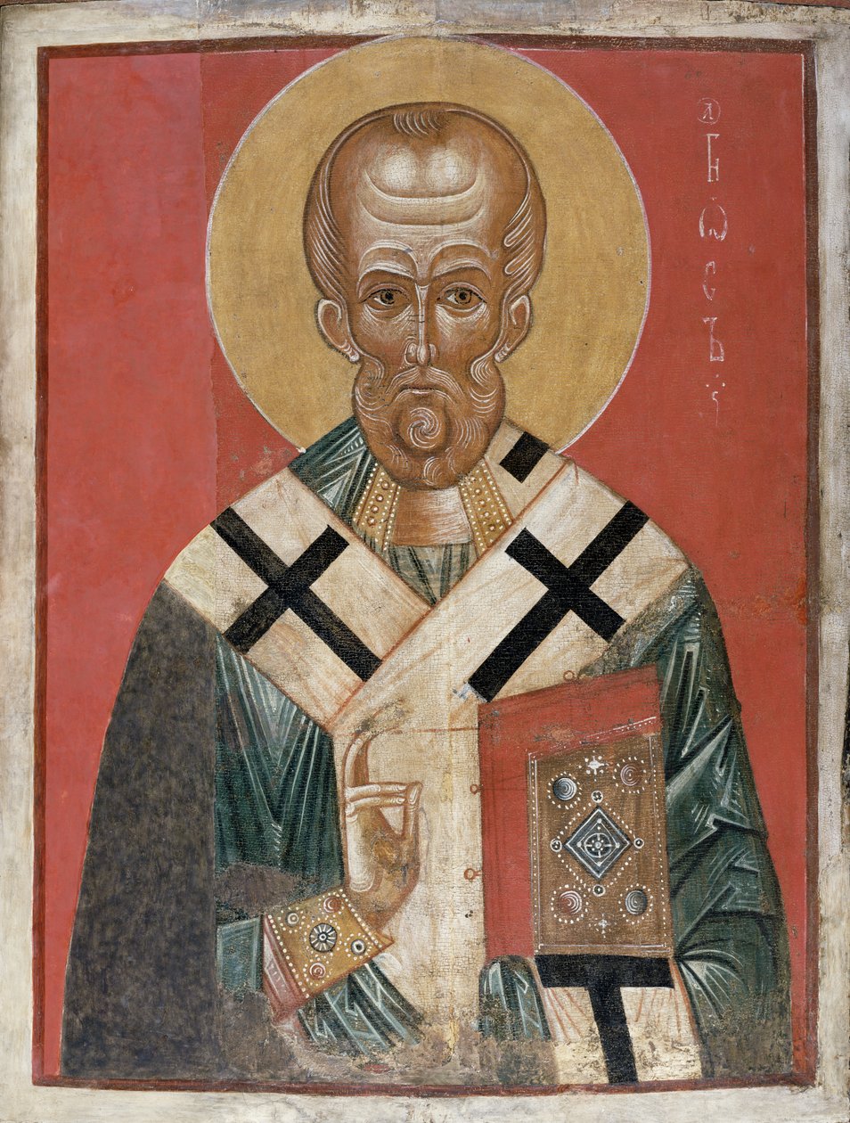 Saint Nicolas, école de Novgorod, c.1300 - Russian School