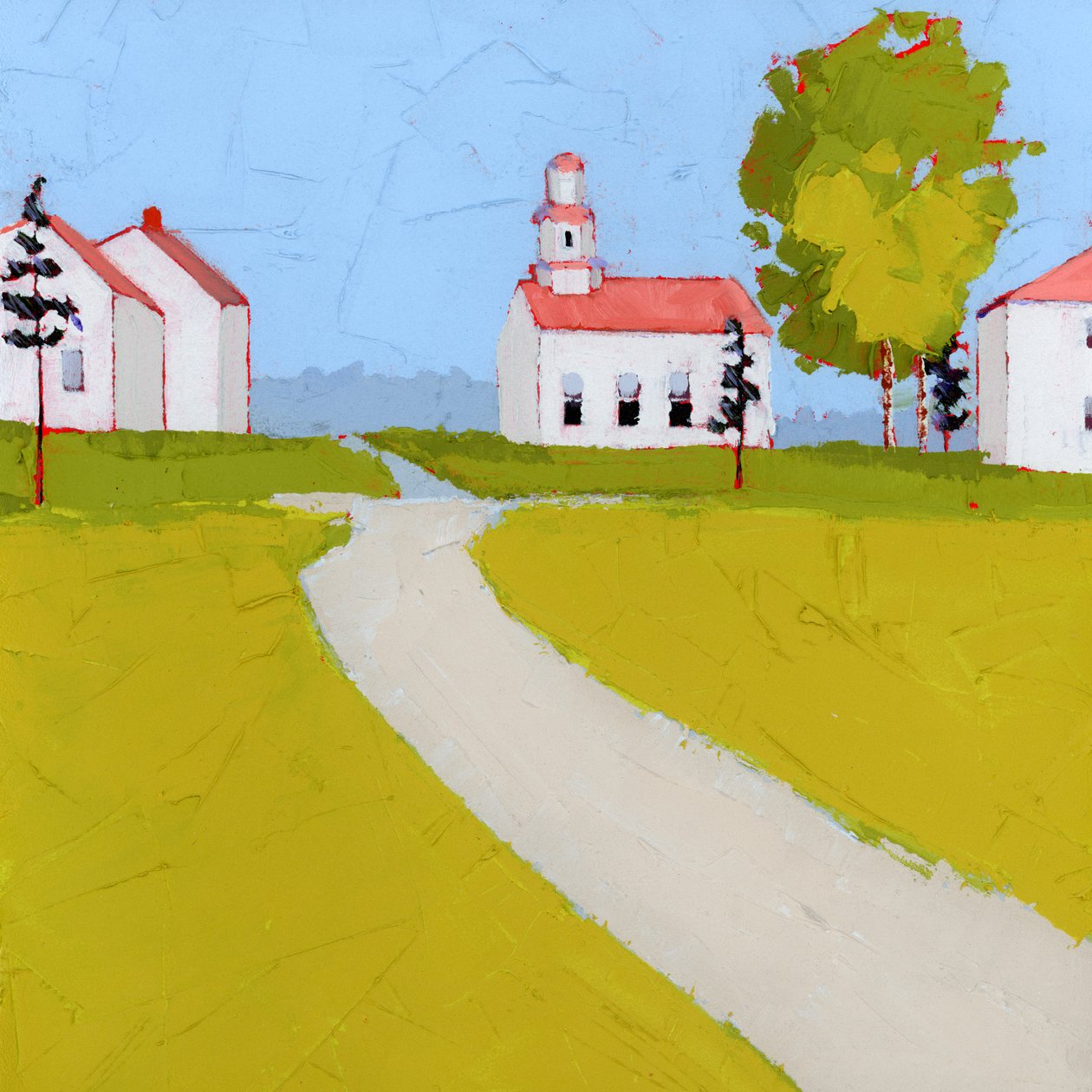 Meeting Placee, 2025 (acrylique sur panneau de bois) - Ruth Lague