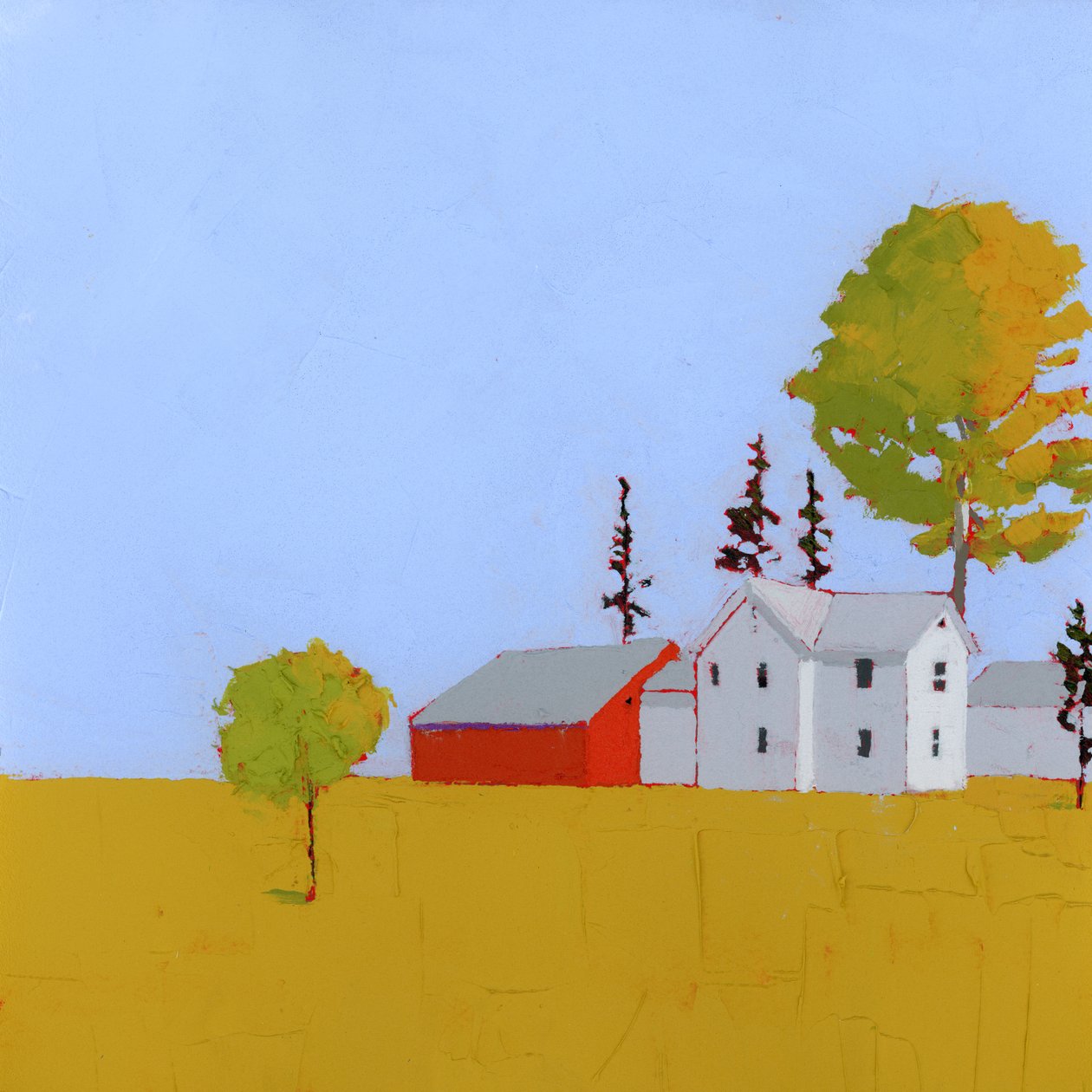 Potentiel, 2025 (acrylique sur panneau de bois) - Ruth Lague