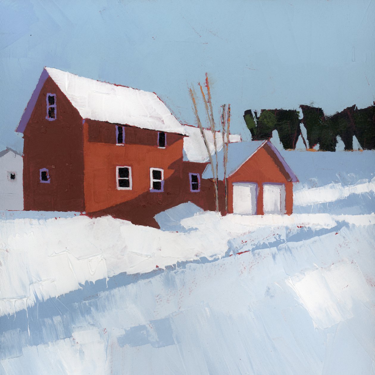 Quiet, 2025 (acrylique sur panneau de bois) - Ruth Lague