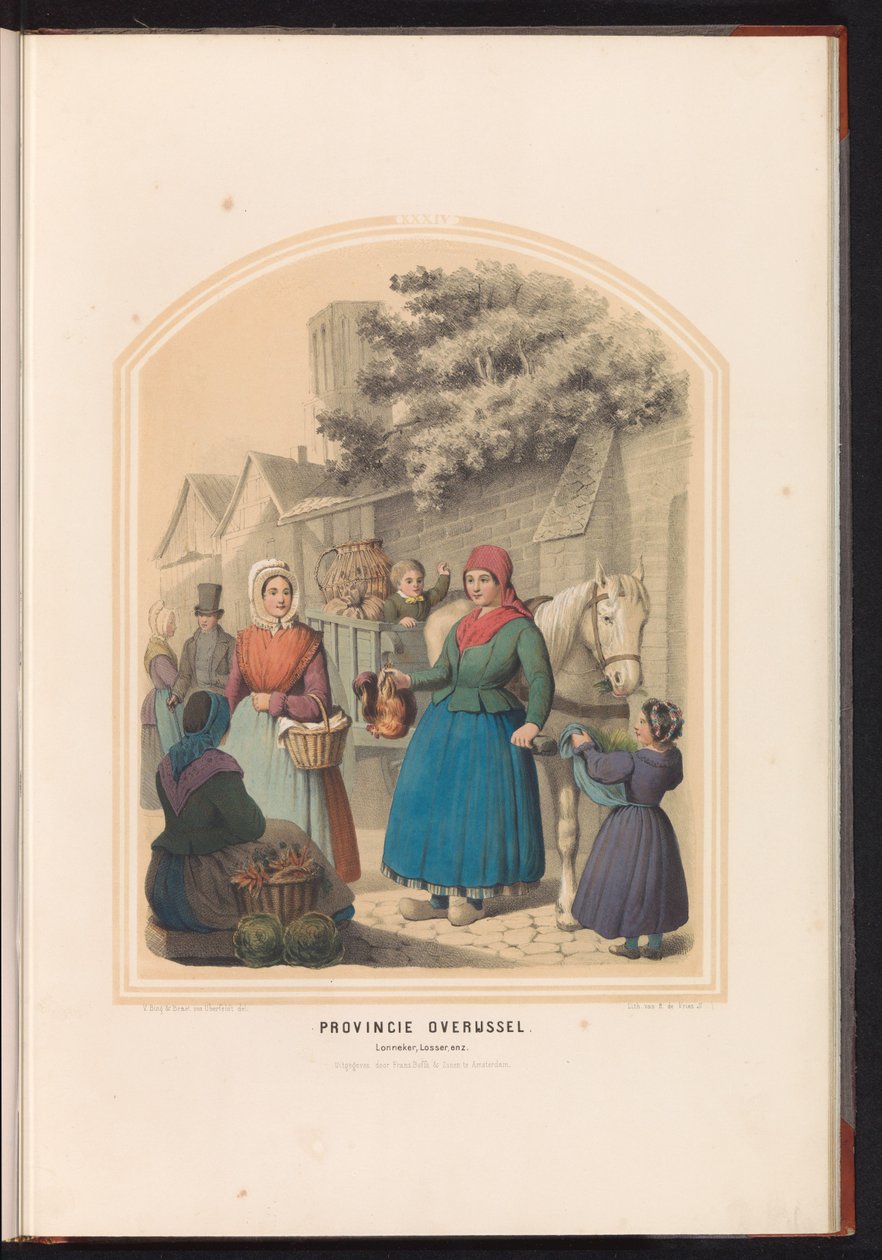 Costume de Lonneker et Losser en Overijssel, 1857 - Ruurt de Vries