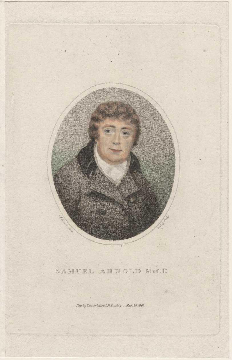 Samuel Arnold, gravé par William Ridley, 1803 - S. J. Arnold