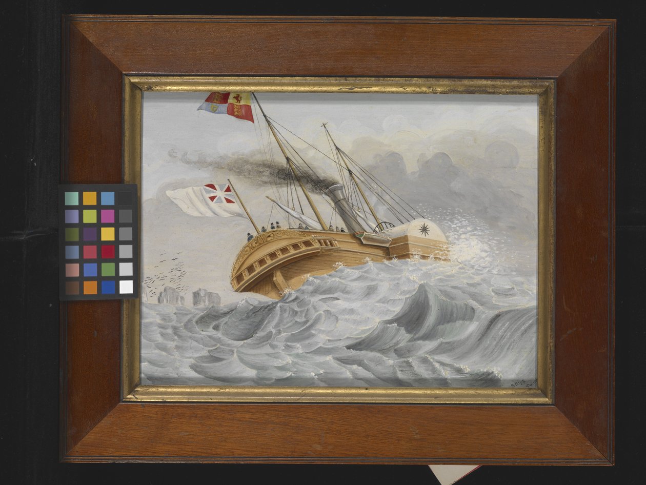 Le yacht de Sa Majesté au large de l