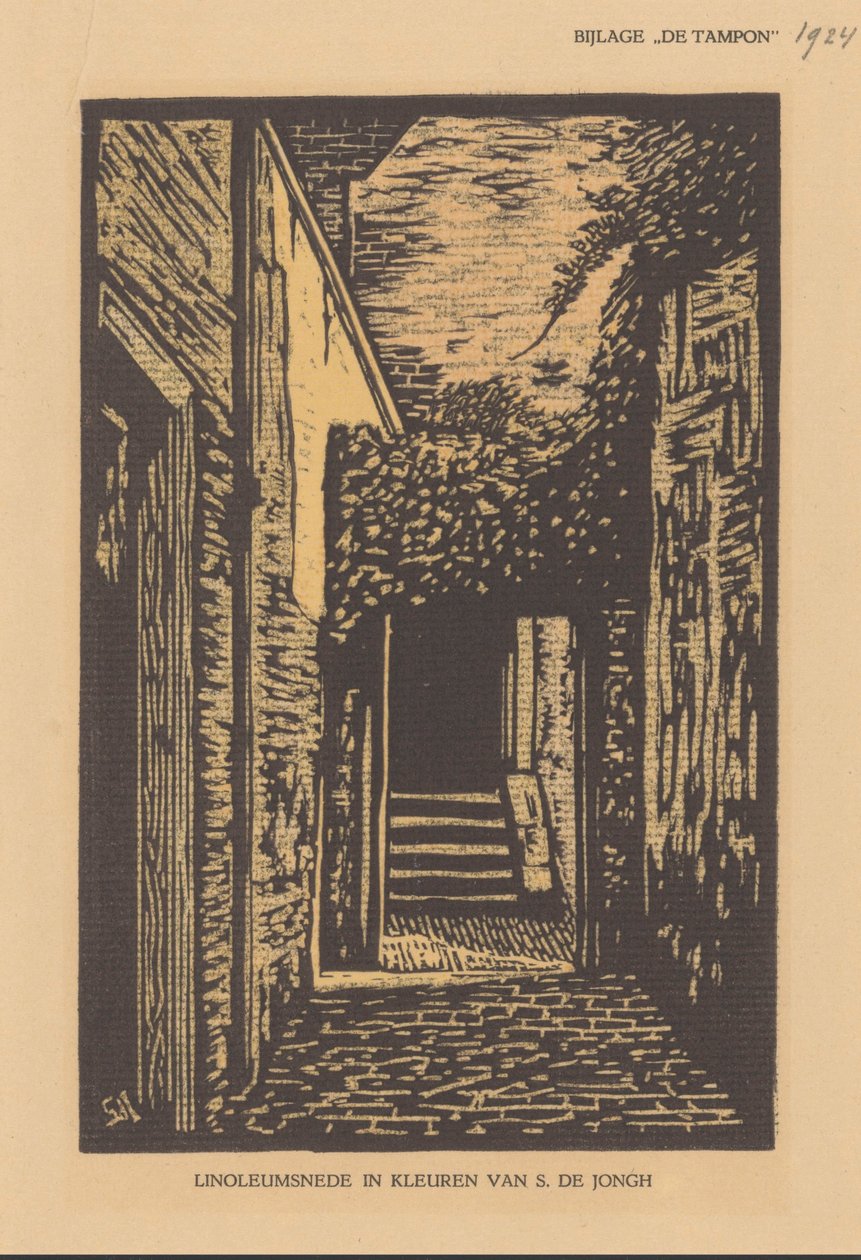 Ruelle avec porte - S. de Jongh