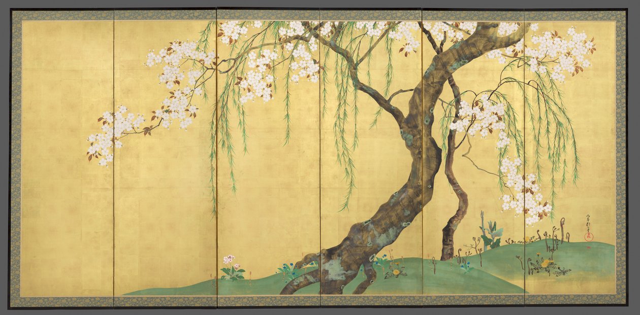 Cerisier et érables - Sakai Hoitsu