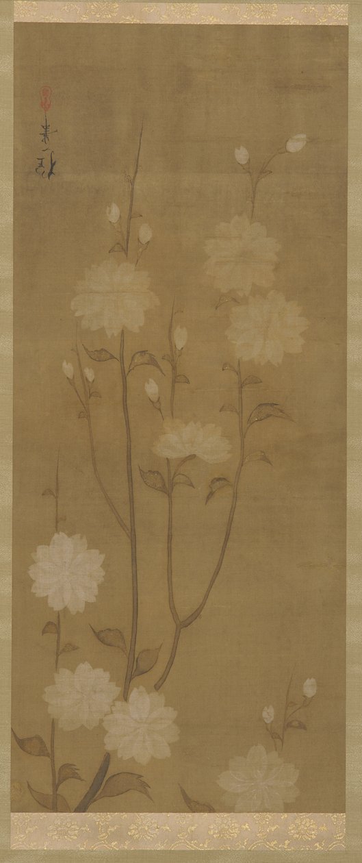 Branches de cerisier tombantes en fleur, période Edo, milieu 18e-début 19e siècle - Sakai Hoitsu