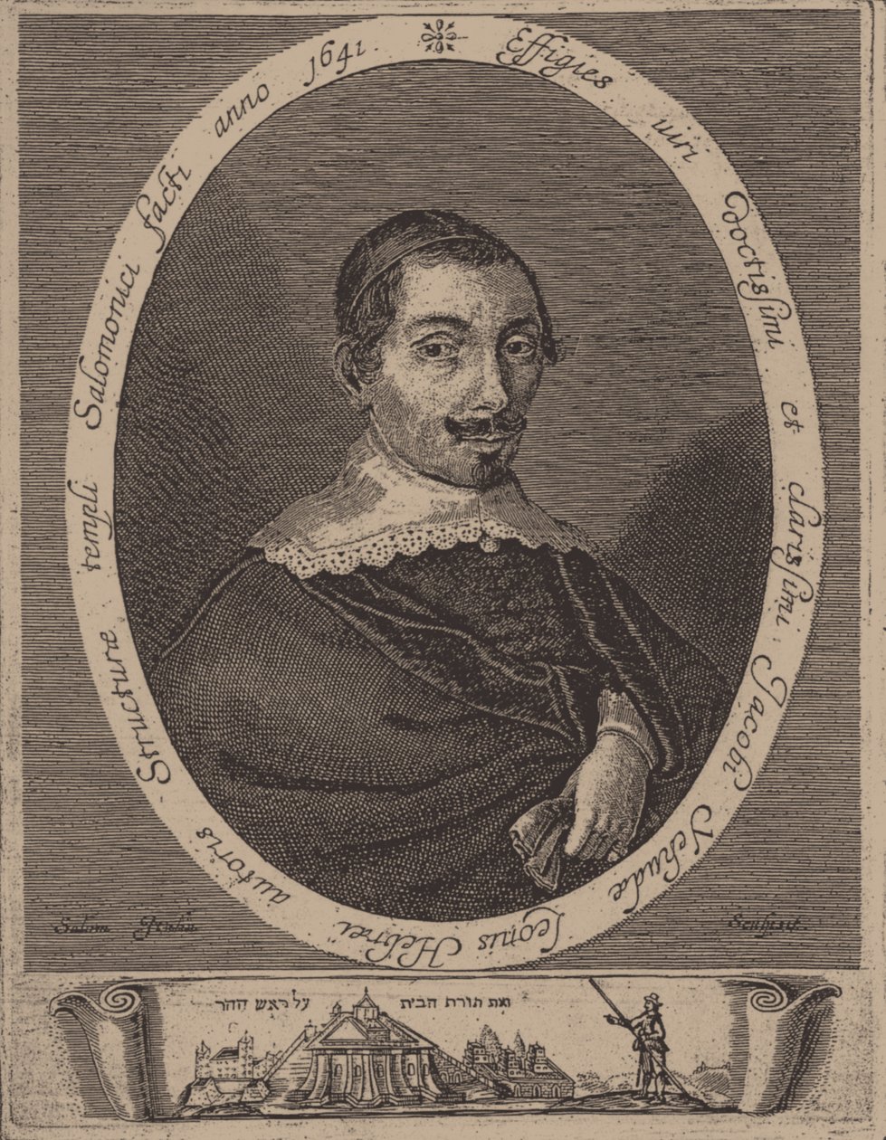 Portrait de Jacob Judah Leon 1602-1675 - Salom Italia