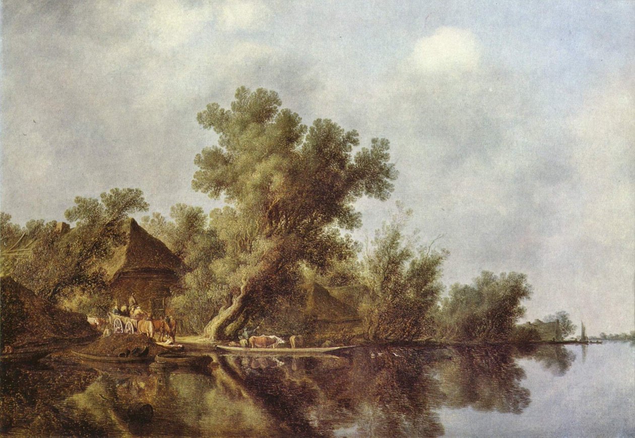 Paysage fluvial - Salomon van Ruysdael